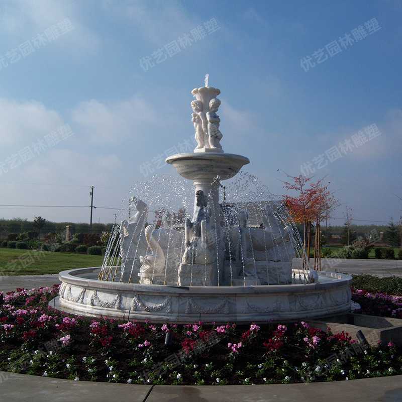 歐式石雕噴泉，石雕景觀噴泉
