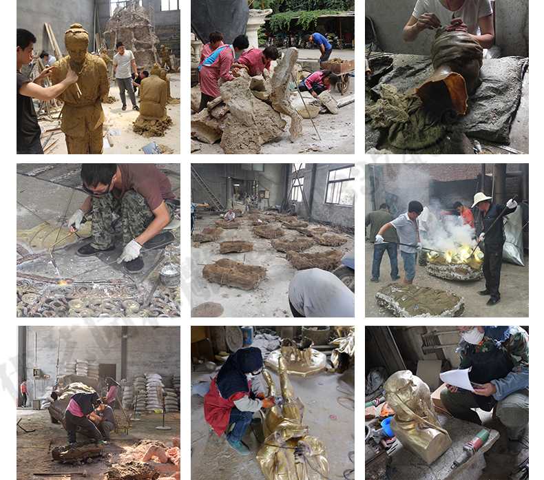銅雕塑廠家，銅雕塑鑄造流程，銅雕塑定制
