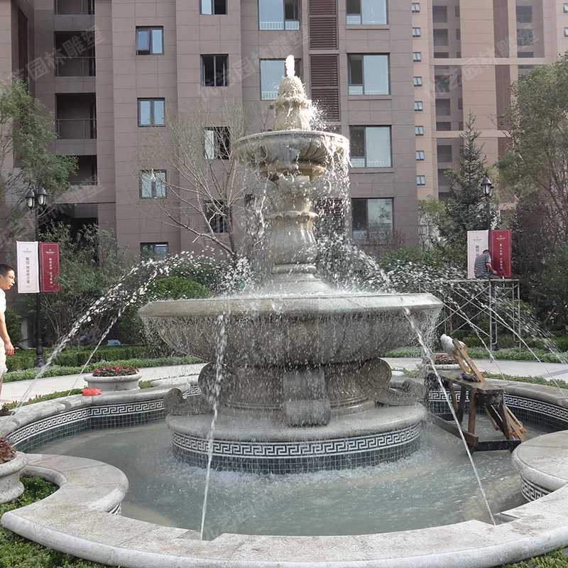 石雕噴泉，花崗巖噴泉，景觀噴泉