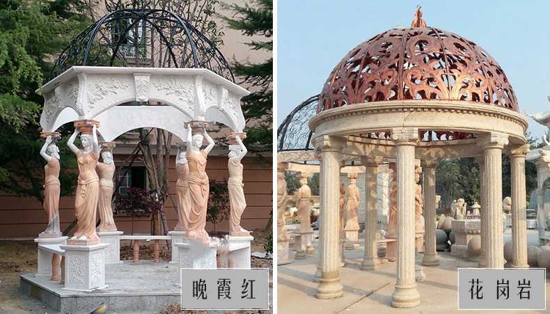 歐式景觀涼亭，大理石涼亭，石雕景觀涼亭