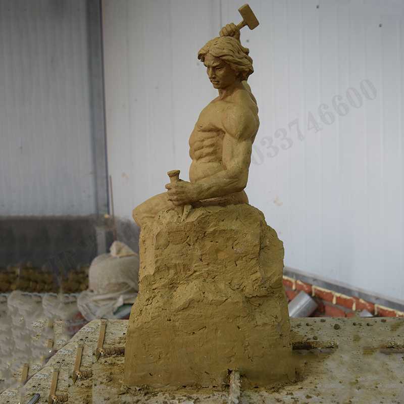 自我雕刻雕塑，自我雕刻擺件，雕刻自我